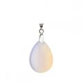 Opal 28x35MM Waterdrop Pendant Necklace with 45CM Silver Chain