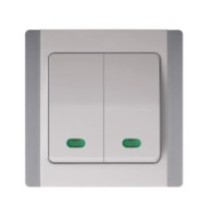A Series 2 Gang Wall Switch