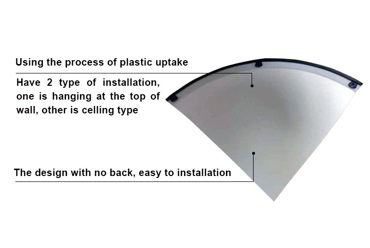 Safety Other Roadway Products Stainless Steel Convex Mirror, High Secure Other Roadway Products Dome Mirror/