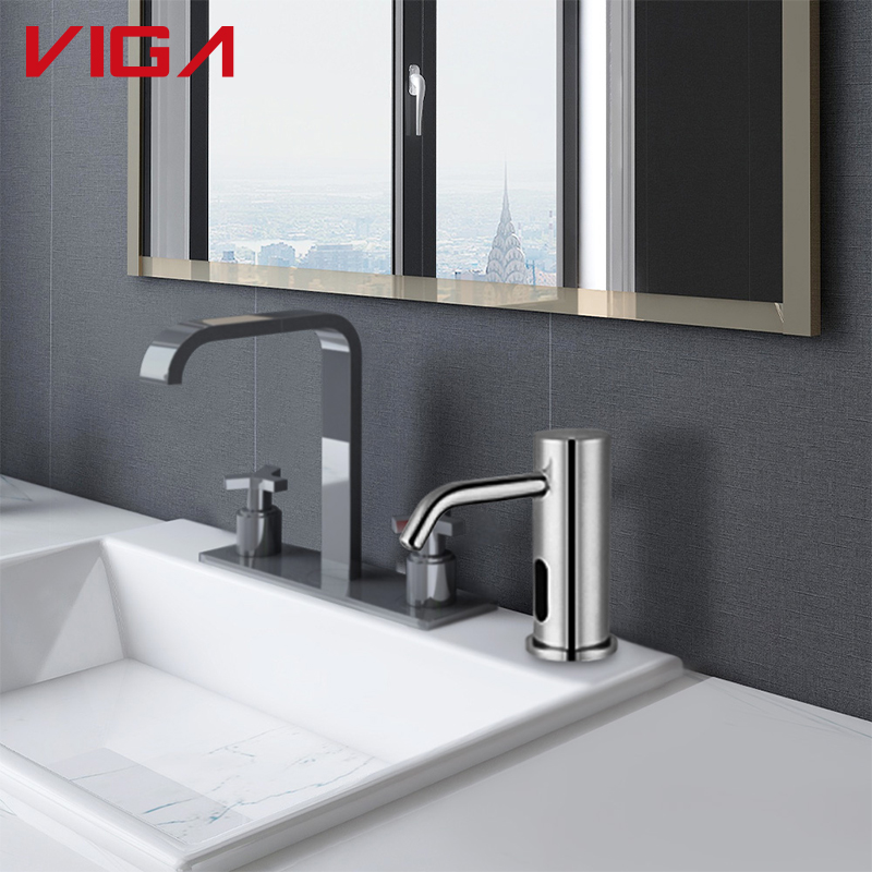 New Innovation Hand Wash Deck Mounted Bathroom Foaming Automatic Soap Dispenser