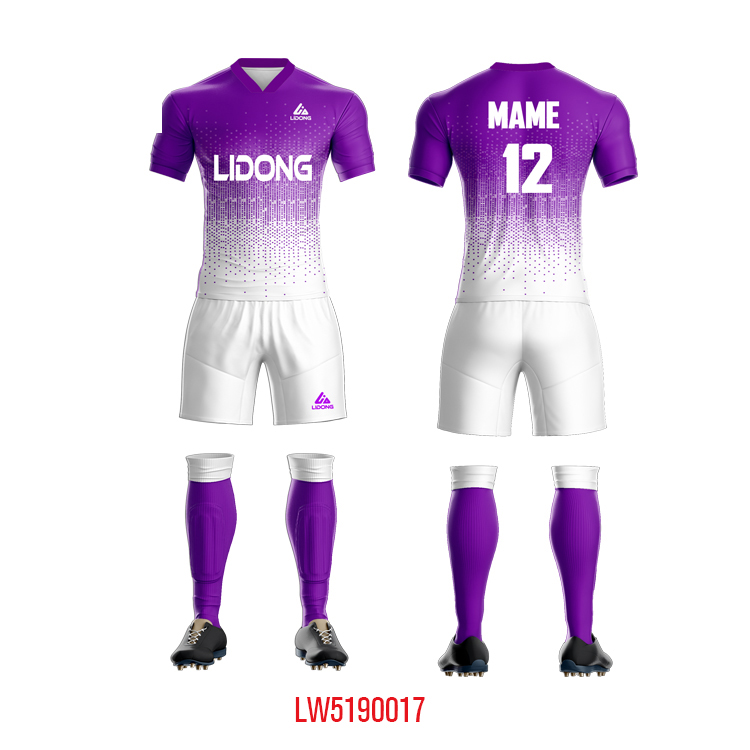 Uniformes de football pour hommes Maillot et short de sport Set Chemises à manches courtes