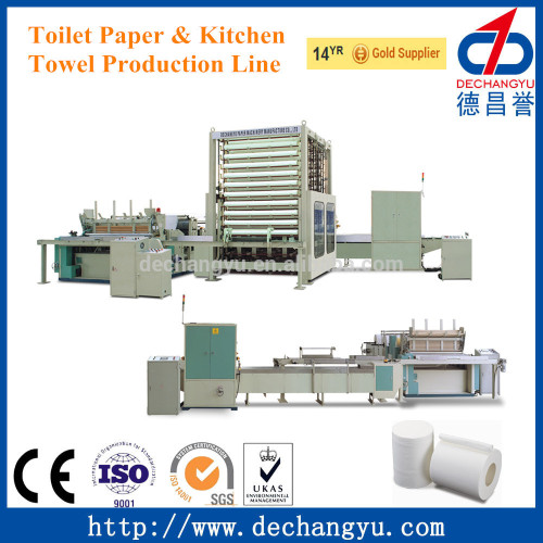 Automatic Small Toilet Paper Machine Production Line & Kitchen Paper Towel Production Line