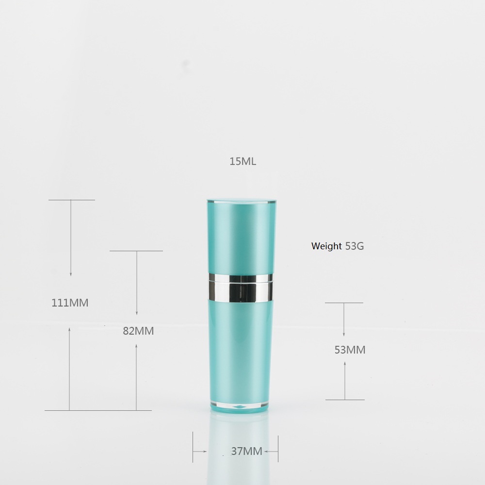 Luxurious Cyan packaging acrylic cosmetic bottles
