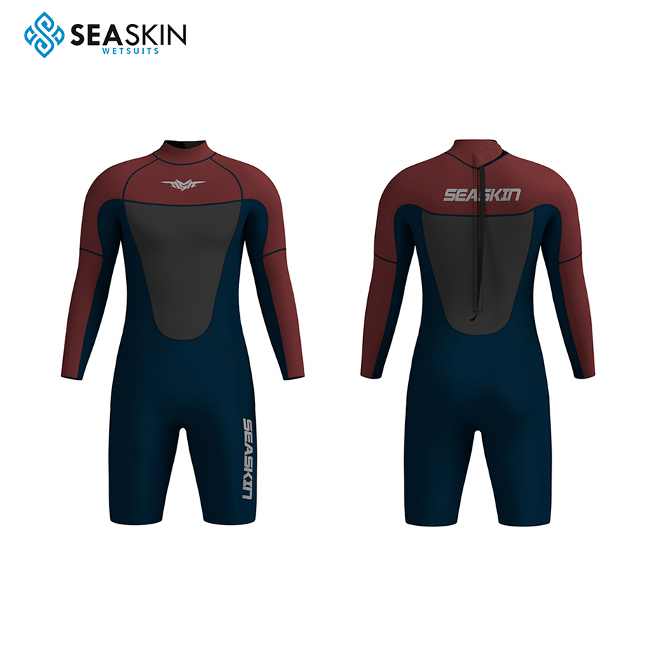 Seasin arrière zip soft durable néoprène springSuit sewewing