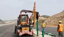 Off-road chassis Highway Guardrail Pile Driver