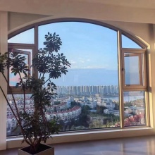 Aluminium Casement Window with Broken Bridge Arc Profile