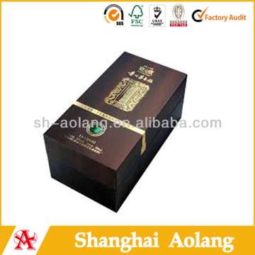 hot sale wooden box for wine bottles