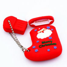 128gb Pvc / Silicone Usb Flash Drive With Keyring Christmas Gifts