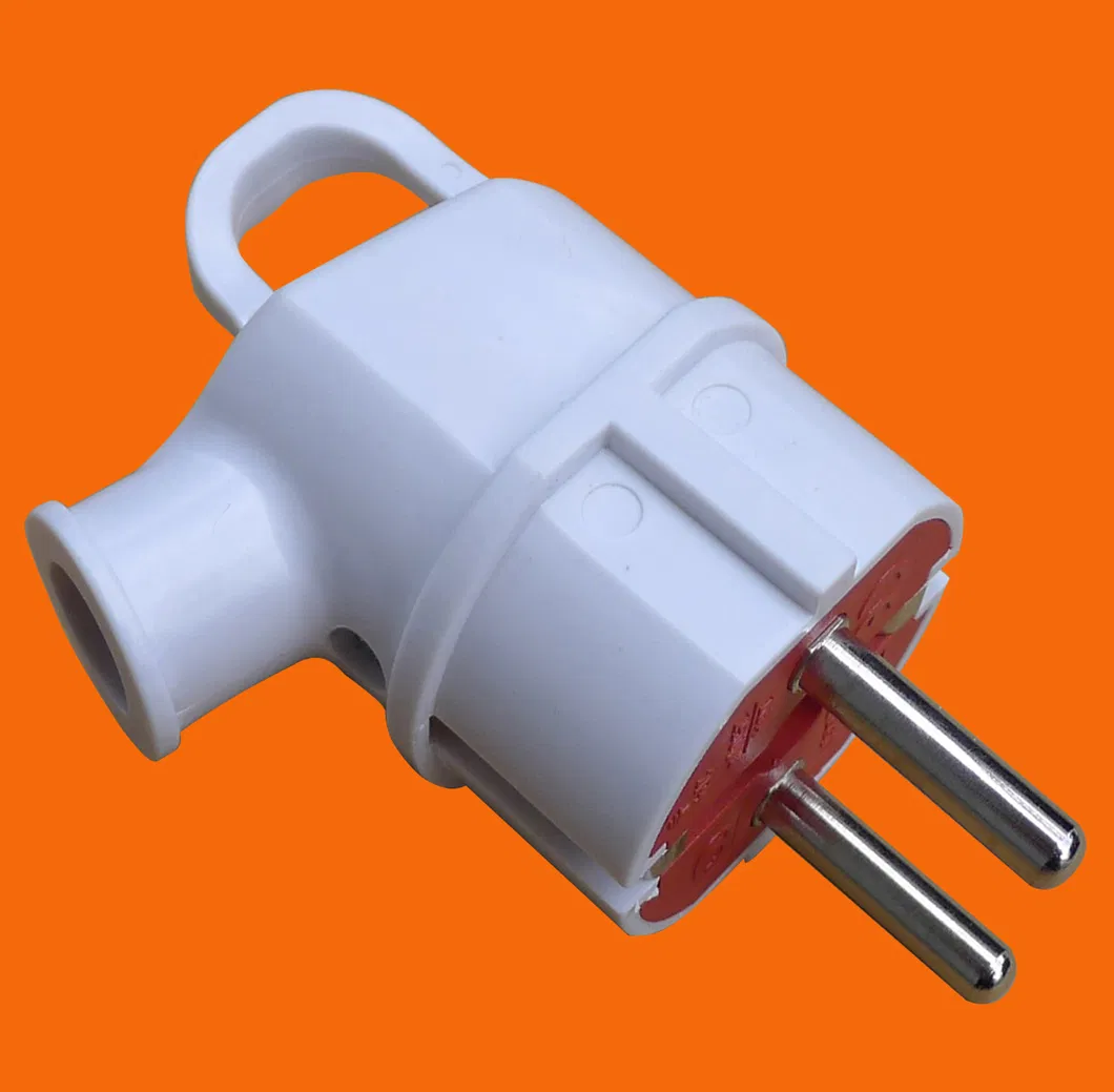 Electric Plug Angular 16A 250V with Grounding with Eyelet (euro slot)