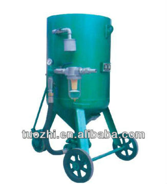 Portable pressure sand blasting machine