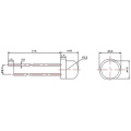 Cască Super Bright 5mm LED 8-9lm Alb pur