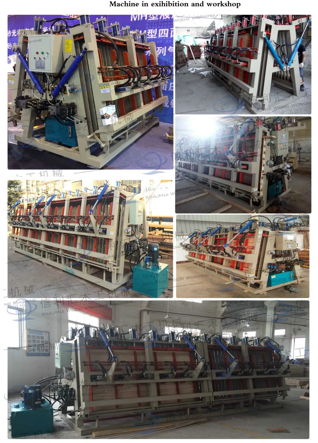 Double Sides Wood Composer Wood Board Woodworking Machine/ Hydraulic Clamp Carrier Composer/ Wood Felt-Board Machinery