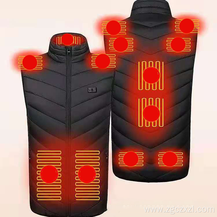 Winter smart heating stand collar vest