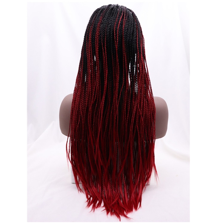 Vendors HD front lace braid wig for black women braided wigs