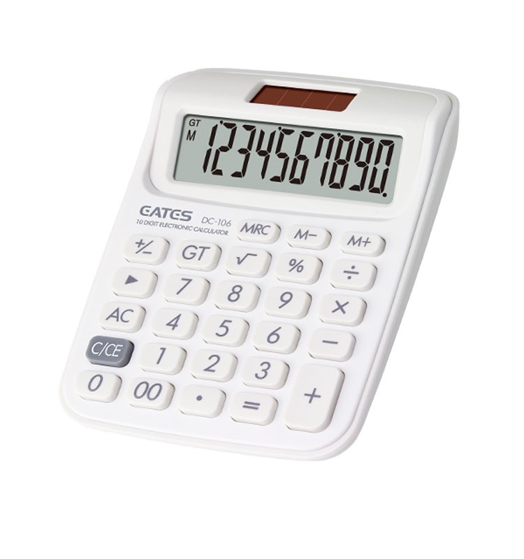 Korean School Supplier Promotion Gift 10 Digits Pocket Calculator Solar Power Cute Small Size Colorful Mini Calculator