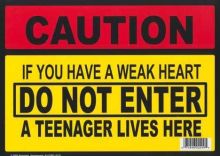Funny PVC Caution Hanging Sign