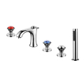 HIDEEP Faucet Bathtub Tembaga Penuh Tiga potong