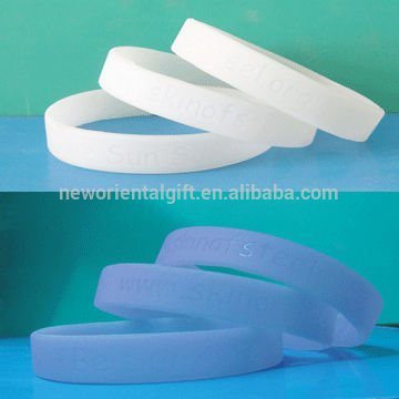 UV silicone bracelets/ UV sensitive silicone wristbands