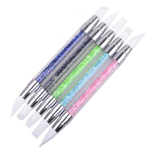 Double Heads Silicone Nail Drill Pen for Artistic Manicures