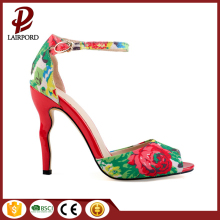 african fabric with embroidery sweet ladies shoes