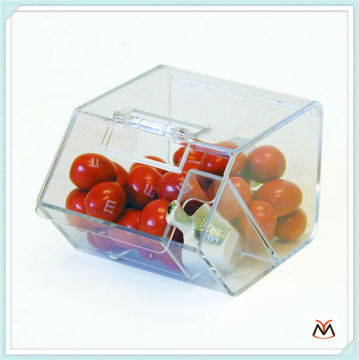clear acrylic candy box,acrylic candy dispenser with scoop