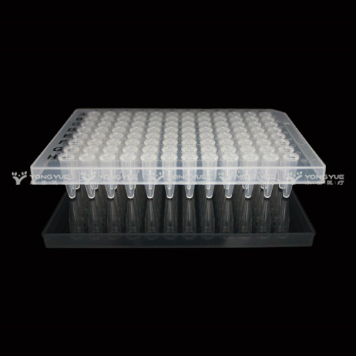 0.2ml heltly। राम्रो pcr प्लेट्स आधा स्कर्ट पारदर्शी