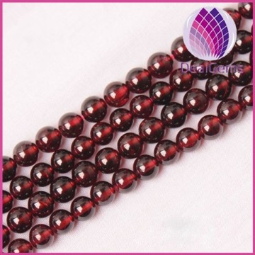 Natural AA Grade 7mm round garnet gemstone beads