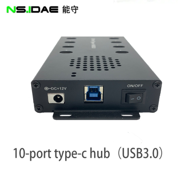 External power supply 10 port type-c hub