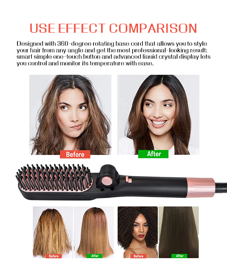 ion jett hair straightener brush reviews