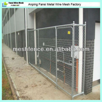 Galvanised chain wire fencing gates