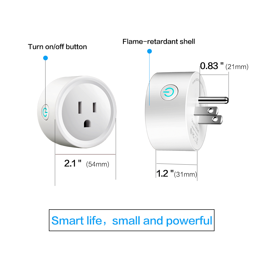 OEM Custom Design WiFi Outlet Amazon Home Alexa Smart Plug Socket