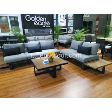 Cina Vimini Patio Rattan Outdoor Alluminio Giardino Divano Fabbrica Di Mobili