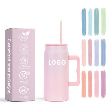 Customizable Logo Vacuum Insulated Travel Mug with Handgrip