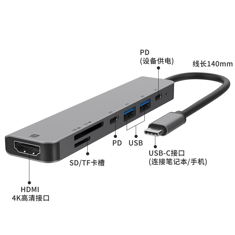 Usb3.0 Type-c Multi-device hub