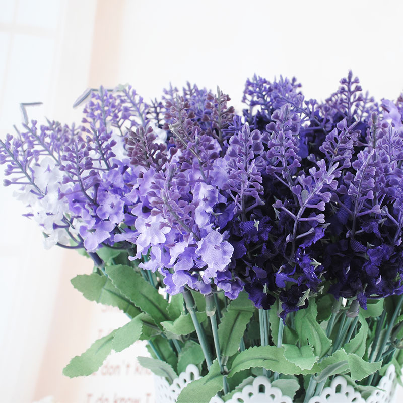 Simulation Flowers Simulation Lavender European Pastoral Lavender Provence Wholesale Home Furnishings Flower Arrangement