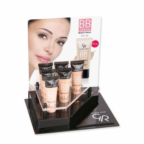 Kartong kosmetisk displaybutik design makeup display hyllan