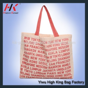 2015 cotton tote bag,cotton shopping bag,shopping bag cotton