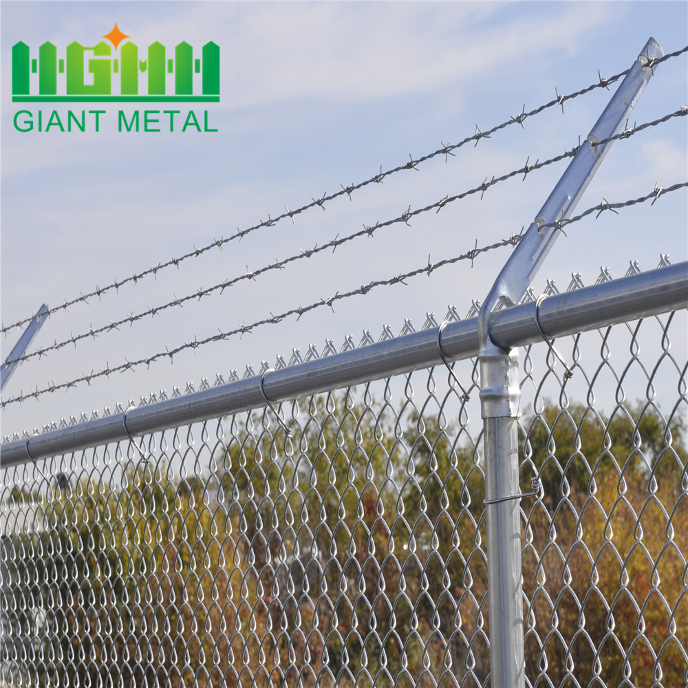 Retractable Roll Chain Link Fence Black For Sale