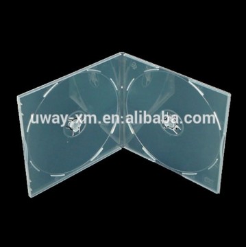 PP 5.2mm double clear CD case/CD box for 2 disc