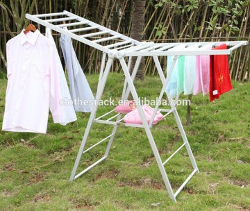 floor stand portable aluminium clothes rack shower