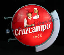 Cruzcampo Acrylic Vacuum Formed Blister Light Box For Business Advertising