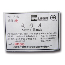 Dental Matrix Band Dental Sectional Contoured Matrices