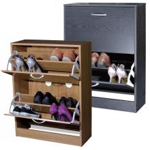 Space saving storage wooden shoe rack
