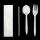 Dispoable White Plastic Spoon And Fork