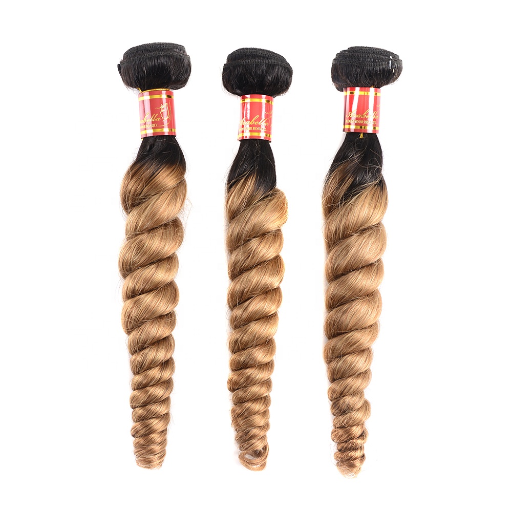 Wholesale Top Quality Machine Double Weft Thick Hair Weave T1B27 Burmese Double Loose Wave Hair Bundles For Black Woman