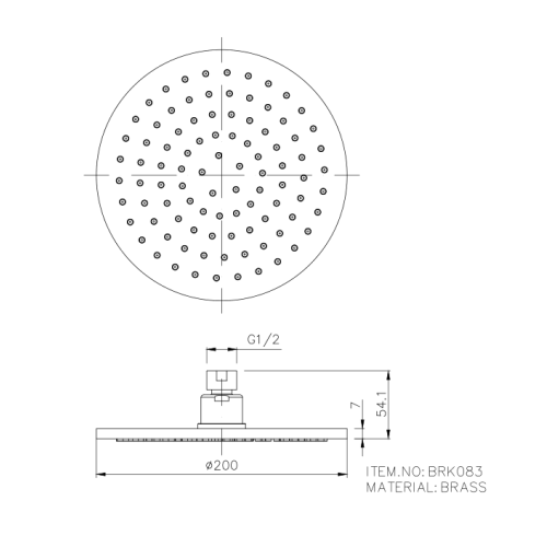 Ultra Thin Brass Brass Head