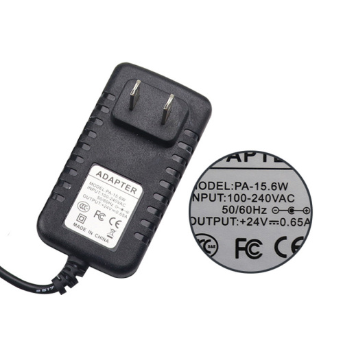 24V 0.65A AC/DC Switching Adapter Charger US