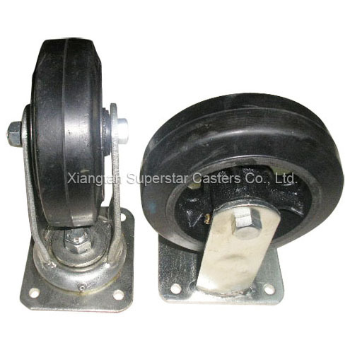 Rubber Casters (MR62S/MR62R)