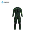 Seaskin belakang zip neoprene satu bahagian wetsuit camo