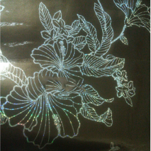 Big yellow leaf holographic hot stamping film for leather, textile